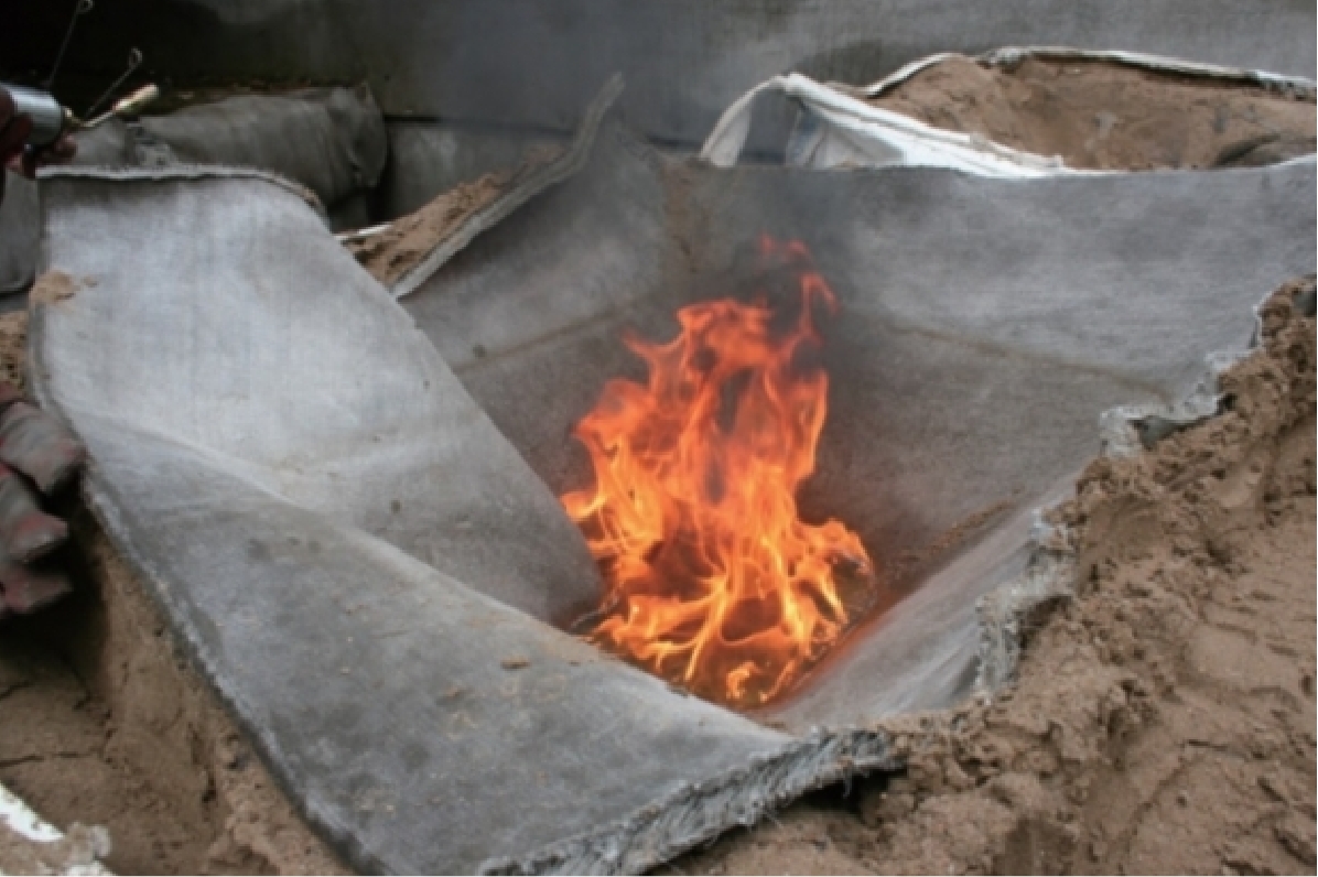 防火性試験写真