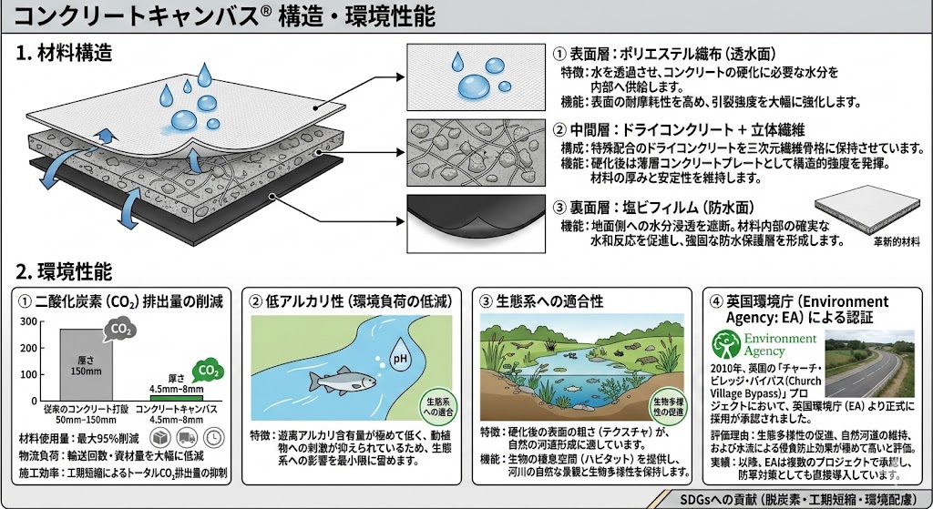 コンクリートキャンバス 構造・環境性能